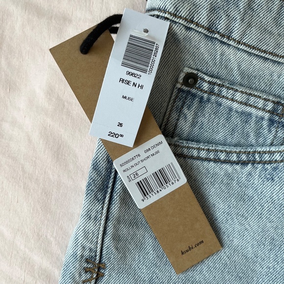 BNWT⎜Aritzia × Ksubi⎜RISE N HI DENIM SHORT⎜MUSE - Picture 10 of 16